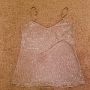 The Limited: Gold glitter cami sz XS